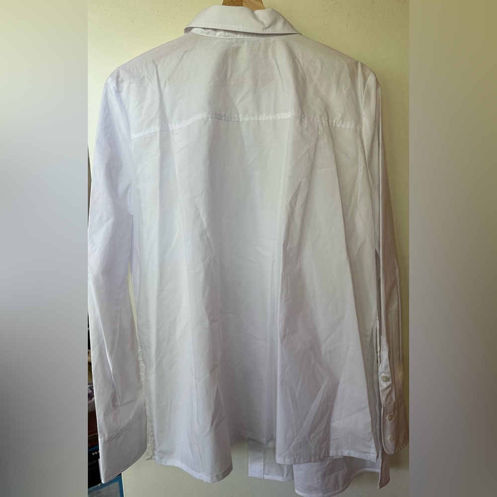 Elliott Lauren White cut out Eyelet Front Tunic Blouse Shirt - Picture 10 of 10